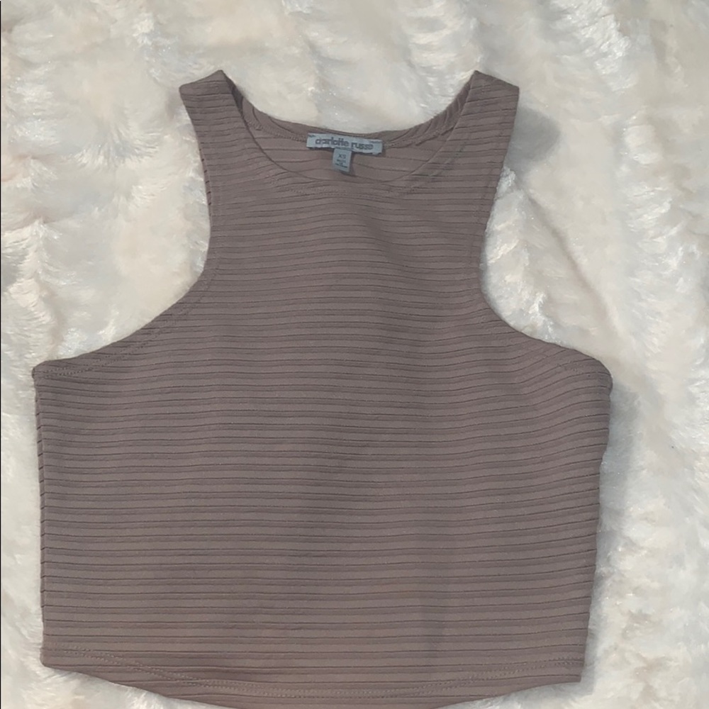 Charlotte Ruse Nude Crop Top XS